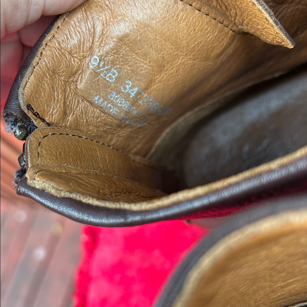 Frye Brown Leather Women's Winter Boots - Picture 7 of 9